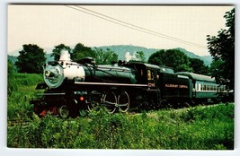 Railroad Postcard Locomotive Train 1286 Alleghany Central Scenic Line Chrome - £4.17 GBP