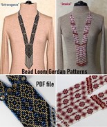 Bead loom patterns Split-Loom Necklace Gerdan, Beading Loom Stitch, PDF ... - $15.00+