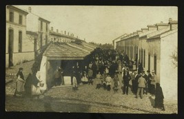 Vintage Photo Christmas Market Postcard RPPC Mexico Mexican Village Scene - £12.52 GBP