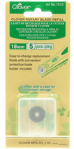 Clover 18mm Replacement Rotary Blades 5ct - £14.90 GBP