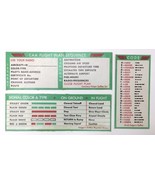 CAA Flight Plan Sequence - Code - Signal Color &amp; Type Folgers Coffee Promo - $35.99