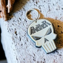 Marvel The Punisher Skull Rubber Keychain 1988 Collectible - £8.93 GBP