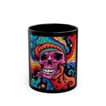 Psychedelic Skull Mug Colorful Coffee Cup, Unique Artistic Gift for Musi... - $335.32 MXN+