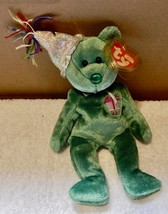 TY Beanie Baby May Teddy Birthday Bear 8&quot; 2002 Mint Tag Stuffed Animal 258V - £6.25 GBP