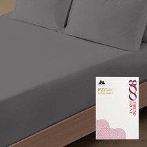 Premium Hotel Quality 1-Piece Cotton Fitted Sheet, Luxury Softest 800 Thread Cou - £50.98 GBP