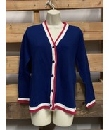 Vintage Haymaker Women&#39;s Size Small Blue  Cardigan Sweater Orlon Acrylic KG - $68.67 CAD