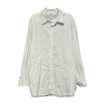 Lucky Brand Mens White Long Sleeve Button Cotton Textured Shirt Size 2XL - $15.43