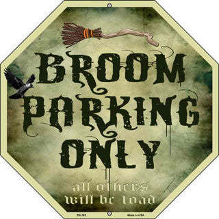 Primary image for Broom Parking Only Decal / Sticker