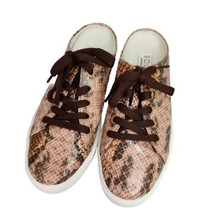 Naturalizer Soul Womens Shoes 6 Kemper Mule Slip On Flat Snake Print Ros... - $14.84