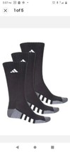 Adidas Mens Shoe Size 6 - 12 AeroReady Cushioned Crew Socks 3 Pair Pack - £11.15 GBP