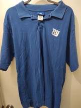 NEW YORK GIANTS NFL MENS VINTAGE POLO SHIRT, BLUE SIZE L - £9.20 GBP