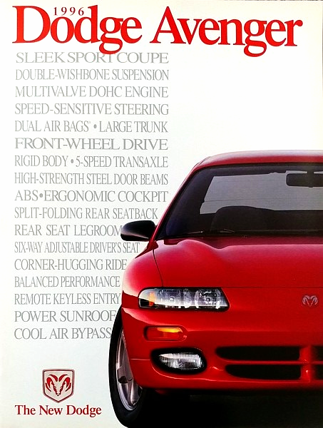 1996 Dodge AVENGER sales brochure catalog US 96 ES - $8.00