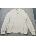 Chaps Pullover Sweater Mens 2XL Tan Knit Cotton Blend Raglan Sleeve Quar... - $38.00 CAD