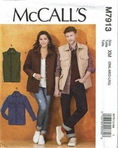 McCalls Sewing Pattern 7913 Adult Jacket Vest Size S-L - £7.04 GBP
