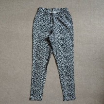 Roamans Crop Legging Pants Womens Sz S 12 Black White Cheetah Animal Print NWOT2 - £17.40 GBP
