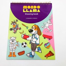 Mondo Llama Drawing 12 Drawing Tutorials Cartoon Characters 11x8.5 inches - $14.84