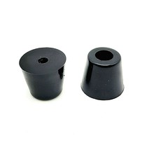 5/8&quot; Tall Round Rubber Equipment Bumper Feet 3/4&quot; Base Steel Washer 4-12 Packs - £8.16 GBP+