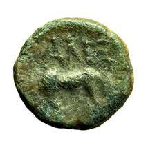 Ancient Greek Coin Alexandria Troas AE10mm Apollo / Horse 04358 - £19.37 GBP