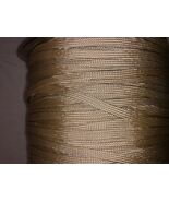 NEW Tan 550 Paracord Nylon Paraline Flat Hollow Cord Coreles in All Sizes  - $5.54+