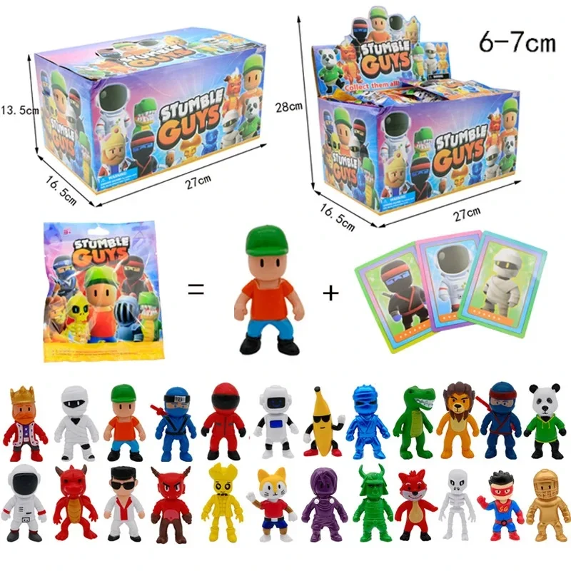 24pcs Stumble Fall Guys Action Figures Toys Game Character Card PVC Mode... - £10.94 GBP+