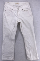 Levis 529 Jeans Womens Size 4 White Curvy Boot Cut Western Flap Pockets Denim - £14.78 GBP