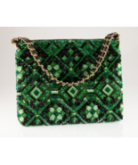 Chanel 21C Cruise Green Sequins Chain Clutch Limited Edition AS2280 - $36,123.26 CAD