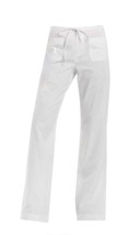 Chaps by Ralph Lauren Misses White Cargo Linen Wide Leg Pants Misses 6 - $39.99