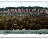 View of Palisades From Below Hudson River New York NY UNP UDB Postcard H22 - $4.04