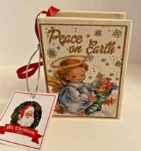 Mr. Christmas Nostalgic Music Box Book Wind Up Ornament - Peace on Earth - £7.87 GBP