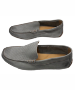 Born Gray Suede Driving Loafers Shoes 8 Mens Slip On Perforated - $39.29