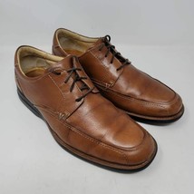 Johnston &amp; Murphy Mens Oxford Shoes Brown Black Low Top Moc Toe Lace Up 11 M - £18.25 GBP