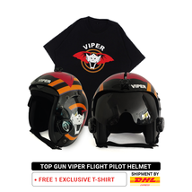 1 Pcs Top Gun Viper Flight Helmet Pilot Aviator USN Navy Movie Prop - £319.74 GBP