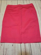 Liz Claiborne Size 6 Bright Pink Solid Knee Length Skirt - £6.73 GBP