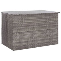 Outdoor Garden Patio Poly Rattan Cushion Storage Deck Box Chest Cabinet ... - £195.74 GBP+
