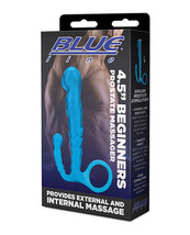 Blue Line C &amp; B 4.5&quot; Beginners Prostate Massager - Jelly Blue - £11.97 GBP