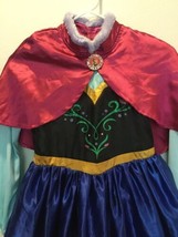 Sz 9/10 Elsa Anna Princess Girls Halloween Cosplay Costume Dress 40” Lon... - $29.69