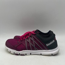 Reebok Yourflex Trainette 8.0 Womens Red Black Lace Up Training Shoes Size 10 - £23.73 GBP