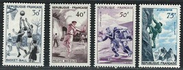 FRANCE 1956 Very Fine MH Stamps Set Scott # 811-816 CV 18.75 $ &quot; Sports &quot; - £14.52 GBP