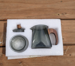 Watch Hill Glass Teapot Wood Handle Tea Ceremony Transparent Tea Pot NIB - £14.78 GBP