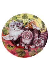 Limoges Cat Kitten Collector Plate St Martin Marino France figurine French vtg 2 - £39.43 GBP