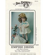 Dolls Emporium Pattern #DE109 ~ Empire Dress ~ 14&quot; ~ 1986 - €5,12 EUR