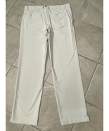 Nike Dri-Fit Flex Golf Pants Men&#39;s Size 36x32 Light Bone Flat Front AA33... - $29.19