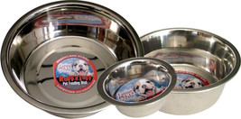 Loving Pets Traditional Stainless Steel Dog Bowl Silver 1ea/3 qt - £7.87 GBP