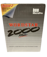 Vintage 1984 Wordstar 2000 Plus MicroPro Word Processing PC Software NEW DOS - $89.09
