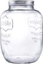 Diamond Star Glass Storage Jar Large Canning Jar Wide Mouth Candy Jars with Brus - £23.90 GBP