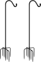 &quot;2 Pack Shepherds Hook 76 Inch Tall Bird Feeder Pole Shepards Hooks for Outdoor&quot; - £35.15 GBP