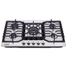 Gas Cooktop 30 Inch, 5 High Efficiency Burners Gas Stovetop Stainless St... - £325.75 GBP