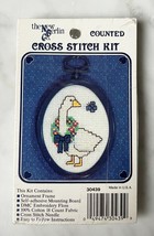 Goose Butterfly Wreath Counted Cross Stitch Ornament Kit w/Frame - New Berlin Co - £4.46 GBP