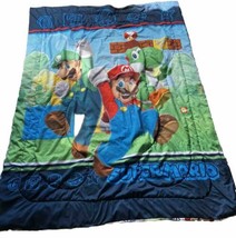 Nintendo Super Mario Brothers Twin Bed Sheet Set w/ Comforter Reversible - £23.44 GBP