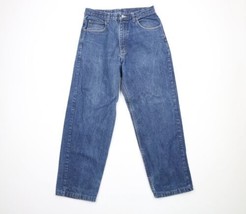 Vintage 90s Guess Mens 30x29 Distressed Spell Out Baggy Fit Denim Jeans USA - £46.56 GBP